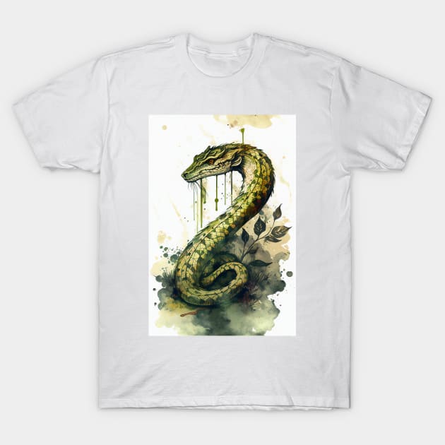 Basilisk Snake T-Shirt by TortillaChief